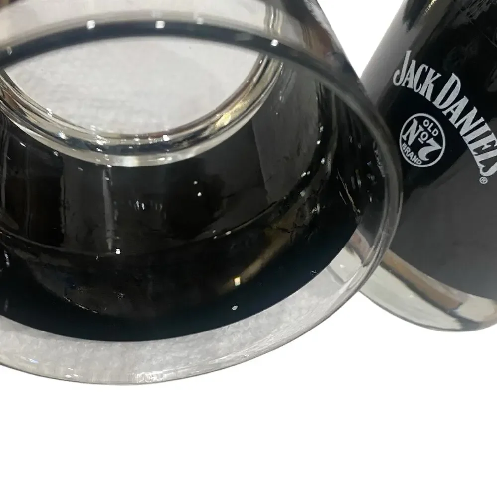 Set of 3 Jack Daniels NBA Lowball Glasses Bourbon Whiskey Rocks Limited Edition